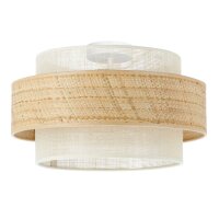 Deckenlampe Jute Wei&szlig; Natur E27 &Oslash;40 cm...