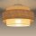 Deckenlampe Jute Weiß Natur E27 Ø40 cm gemütlich