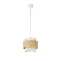 Pendelleuchte Jute Weiß Natur E27 Ø20 cm...