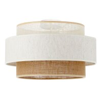 Deckenlampe Jute Wei&szlig; Natur E27 &Oslash;40 cm...