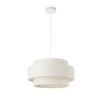 Pendelleuchte blendarm Jute Weiß E27 Ø40 cm...
