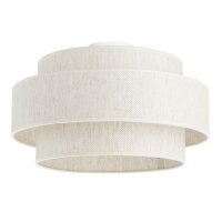 Deckenlampe blendarm Jute Wei&szlig; E27 &Oslash;40 cm...