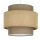 Pendelleuchte Stoff Weiß Beige E27 Ø30 cm blendarm