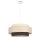 Pendelleuchte Stoff Weiß Ecru Beige E27 Ø40 cm