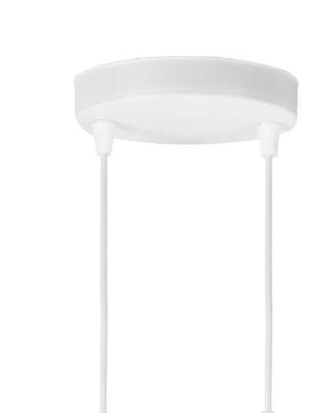 Hängelampe blendarm Stoff Weiß E27 Ø30 cm wohnlich