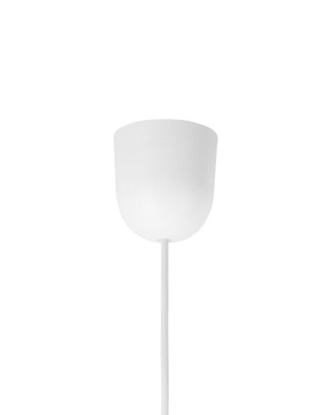 Pendelleuchte Stoff Weiß Hellbeige E27 Ø20 cm