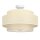 Deckenlampe Stoff Weiß Ecru E27 Ø40 cm dekorativ