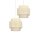Pendelleuchte Stoff Weiß Ecru E27 Ø30 cm dekorativ