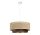 Pendelleuchte Stoff Jute Wei&szlig; E27 &Oslash;45 cm gem&uuml;tlich