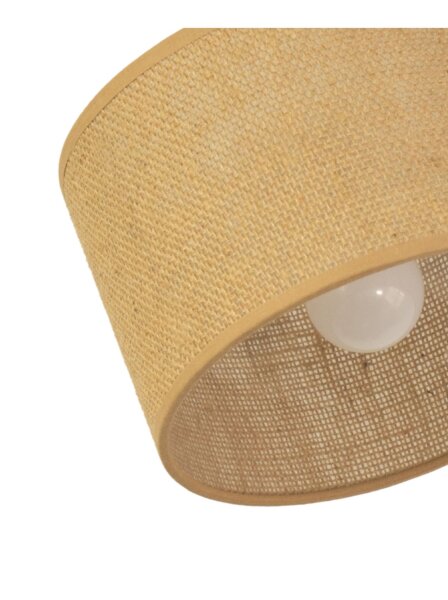 Deckenspot verstellbar Stoff Weiß Beige E27 L:45 cm