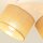 Deckenspot verstellbar Stoff Weiß Beige E27 L:45 cm