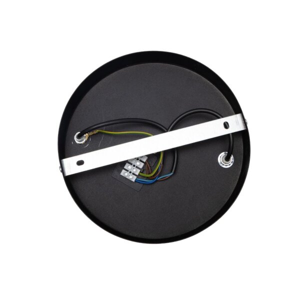 Deckenspot verstellbar Stoff Schwarz Weiß E27 L:45 cm