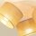 Deckenstrahler schwenkbar Stoff Beige E27 L:45 cm