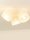 Deckenspot flexibel Stoff Creme Weiß E27 L:45 cm