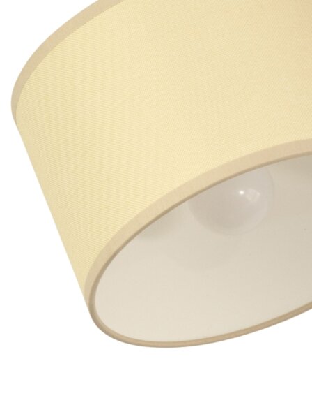 Deckenspot verstellbar Stoff Weiß Hellsand E27 L:45 cm