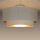 Deckenlampe blendarm Samt Weiß Gold E27 Ø45 cm