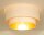 Deckenlampe blendarm Samt Weiß Gold E27 Ø45 cm