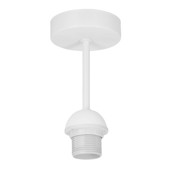 Deckenlampe Samt Weiß Gold E27 Ø45 cm gemütlich