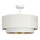 Deckenlampe Samt Weiß Gold E27 Ø45 cm gemütlich