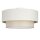 Deckenlampe Stoff Weiß Hellbeige E27 Ø45 cm wohnlich