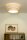 Deckenlampe Stoff Weiß Hellbeige E27 Ø45 cm wohnlich