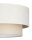 Deckenlampe Stoff Weiß Hellbeige E27 Ø45 cm wohnlich