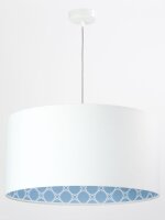 Lampe à suspendre KIRA Blanc Bleu Rétro...