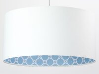 Lampe à suspendre KIRA Blanc Bleu Rétro...