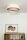 Deckenlampe Stoff Weiß Beige E27 Ø45 cm gemütlich