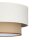Deckenlampe Stoff Weiß Beige E27 Ø45 cm gemütlich
