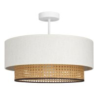 Deckenlampe Wiener Geflecht Wei&szlig; E27 &Oslash;45 cm...