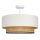 Deckenlampe Wiener Geflecht Weiß E27 Ø45 cm blendarm