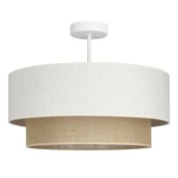 Deckenlampe Jute Wei&szlig; Beige E27 &Oslash;45 cm...