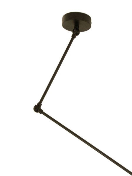 Deckenlampe schwenkbar Stoff Schwarz Weiß E27 Ø40 cm