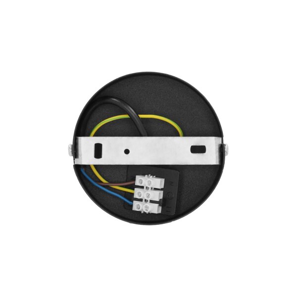 Deckenlampe schwenkbar Stoff Schwarz Weiß E27 Ø40 cm