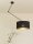Deckenlampe verstellbar Stoff Schwarz Gold E27 Ø40 cm