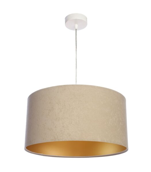 Lampe de salon Lampe de table Beige Or Tissu