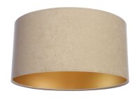 Lampe de salon Lampe de table Beige Or Tissu