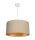Lampe de salon Lampe de table Beige Or Tissu