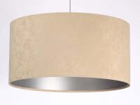 Lampe à suspendre ronde Blanc Beige Argent...