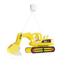 Hängelampe Kinderzimmer B: 60 cm Bagger 2x E27 Hol