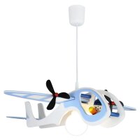 Kinderzimmerleuchte Decke Flugzeug B: 60 cm Holz für...