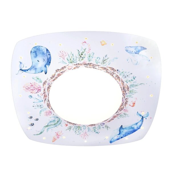 LED Deckenlampe Kinder B: 56 cm Dimmbar per Wandschalter Meer
