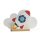LED Tischlampe Kinderzimmer B: 35 cm Rakete Wolke Dimmbar