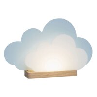 LED Wolkenlampe Tisch B: 35 cm Hellblau Weiß Natur...