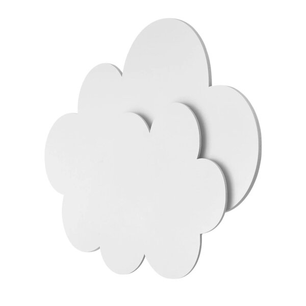 LED Wandlampe Schalter dimmbar B: 35 cm Wolke Weiß Kinder