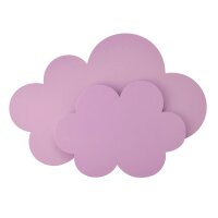 LED Wolkenlampe Wand mit Dimmer Schalter B: 35 cm Rosa...