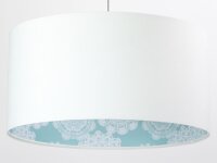 Suspension LEAH Blanc Bleu Rétro ronde Table...
