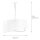 Suspension ronde Grande Beige Blanc Ø50cm Table de salle à manger