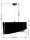 Suspension Noir Gris Argent Ø50cm Table de salle à manger
